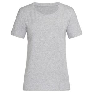 Stedman Claire Relaxed Women Crew Neck Gråmelerad ringspundet bomuld Small Dame
