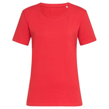 Stedman Claire Relaxed Women Crew Neck Rød ringspundet bomuld Small Dame Stedman Claire Relaxed Women Crew Neck Rød ringspundet bomuld Small Dame