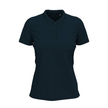 Stedman Claire Short Sleeve Polo Marineblå ringspundet bomuld Small Dame Stedman Claire Short Sleeve Polo Marineblå ringspundet bomuld Small Dame