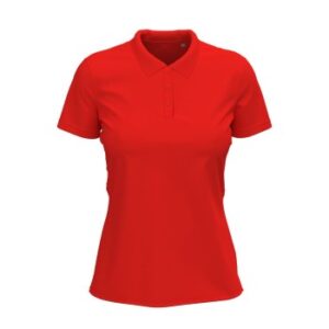 Stedman Claire Short Sleeve Polo Rød ringspundet bomuld Small Dame