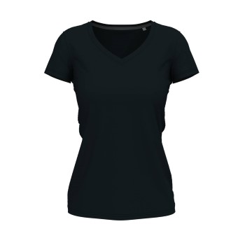 Stedman Claire V-neck Mørkblå ringspundet bomuld Small Dame Stedman Claire V-neck Mørkblå ringspundet bomuld Small Dame