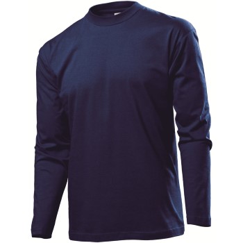 Stedman Classic Long Sleeve Men Marineblå bomuld Small Herre Stedman Classic Long Sleeve Men Marineblå bomuld Small Herre