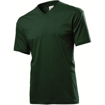 Stedman Classic V-Neck Men T-shirt Grøn bomuld Small Herre Stedman Classic V-Neck Men T-shirt Grøn bomuld Small Herre