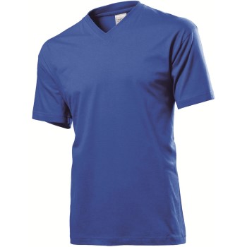 Stedman Classic V-Neck Men T-shirt Kongeblå bomuld Small Herre Stedman Classic V-Neck Men T-shirt Kongeblå bomuld Small Herre