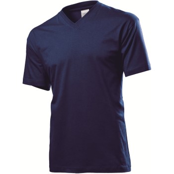 Stedman Classic V-Neck Men T-shirt Marineblå bomuld Small Herre Stedman Classic V-Neck Men T-shirt Marineblå bomuld Small Herre