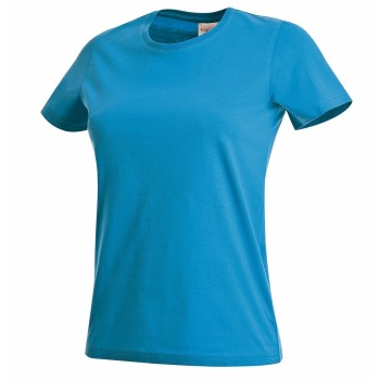 Stedman Classic Women T-shirt Blå bomuld Small Dame Stedman Classic Women T-shirt Blå bomuld Small Dame