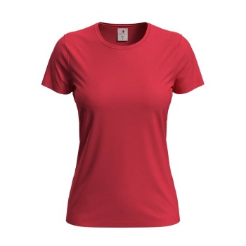 Stedman Classic Women T-shirt Rød bomuld Small Dame Stedman Classic Women T-shirt Rød bomuld Small Dame