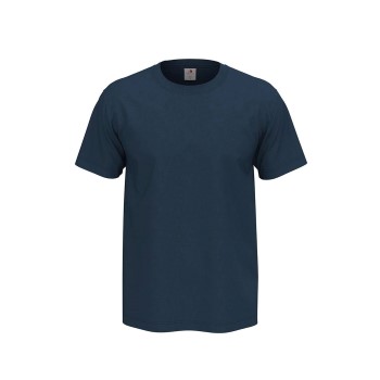 Stedman Comfort Men T-shirt Marineblå bomuld Small Herre Stedman Comfort Men T-shirt Marineblå bomuld Small Herre