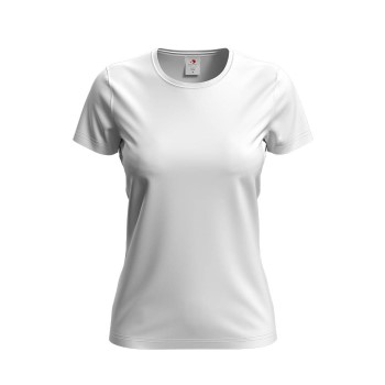 Stedman Comfort-T Crew Neck T-shirt Hvid bomuld Small Dame Stedman Comfort-T Crew Neck T-shirt Hvid bomuld Small Dame