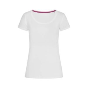 Stedman Megan Crew Neck Hvid ringspundet bomuld Small Dame