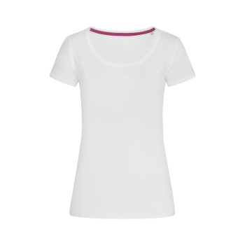 Stedman Megan Crew Neck Hvid ringspundet bomuld Small Dame Stedman Megan Crew Neck Hvid ringspundet bomuld Small Dame