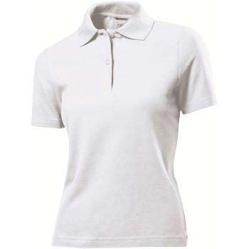 Stedman Polo Women Hvid bomuld Small Dame Stedman Polo Women Hvid bomuld Small Dame