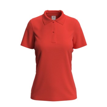 Stedman Polo Women Orange/Rød bomuld Small Dame Stedman Polo Women Orange/Rød bomuld Small Dame