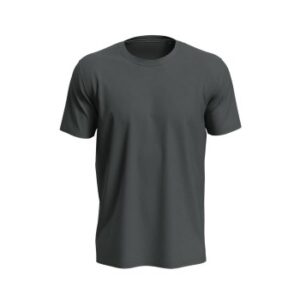 Stedman Unisex Lux T Grå/Mørkegrå bomuld Small