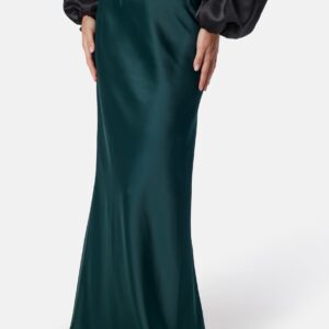 Straight Satin Maxi Skirt
