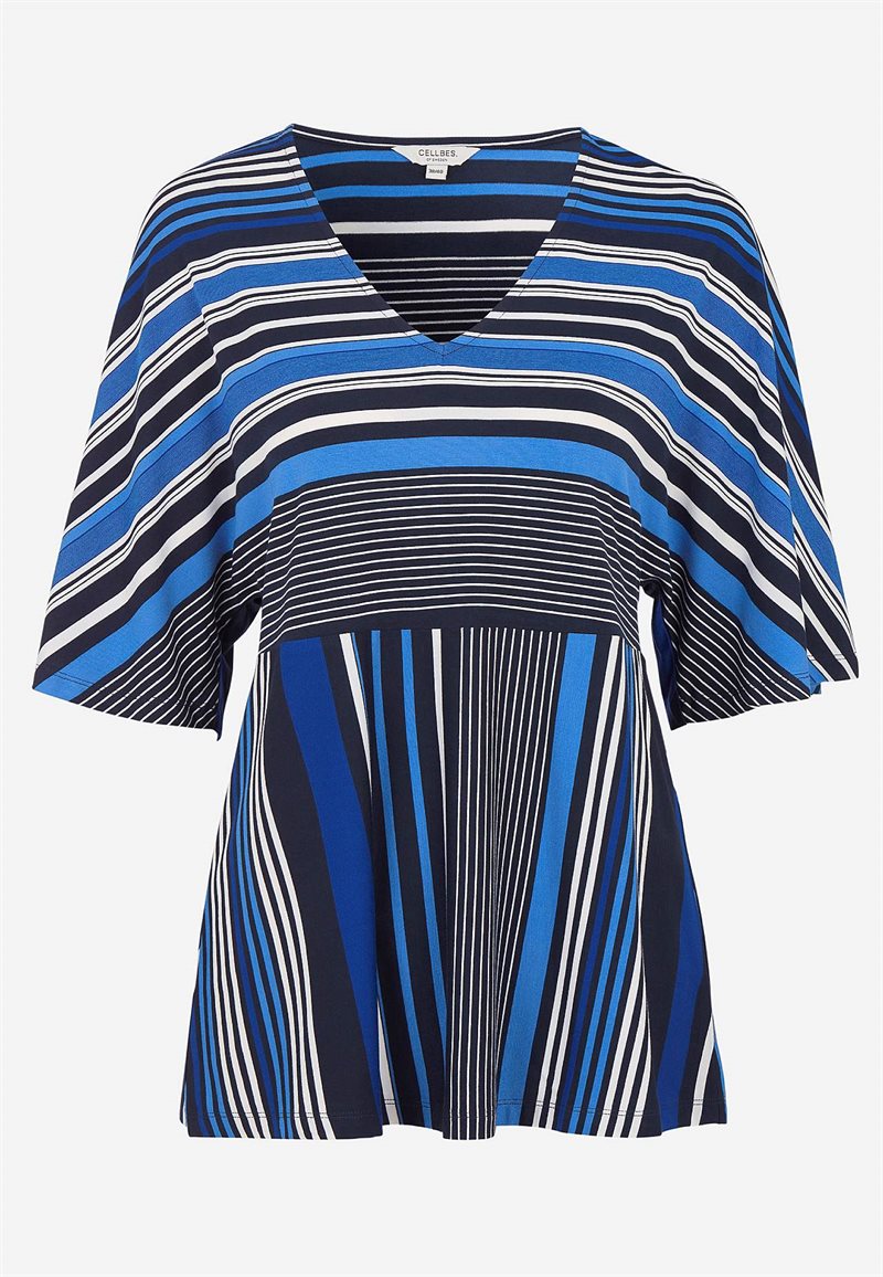 Stribet jerseytop Stribet jerseytop