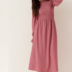 Structure Long Sleeve Midi Dress