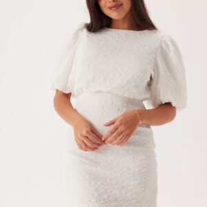 Structured Bow Short Dress