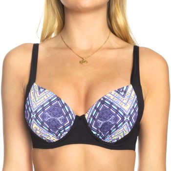 Sunseeker Tribe Attack Underwire Bikini Bra Sort mønstret E 44 Dame Sunseeker Tribe Attack Underwire Bikini Bra Sort mønstret E 44 Dame