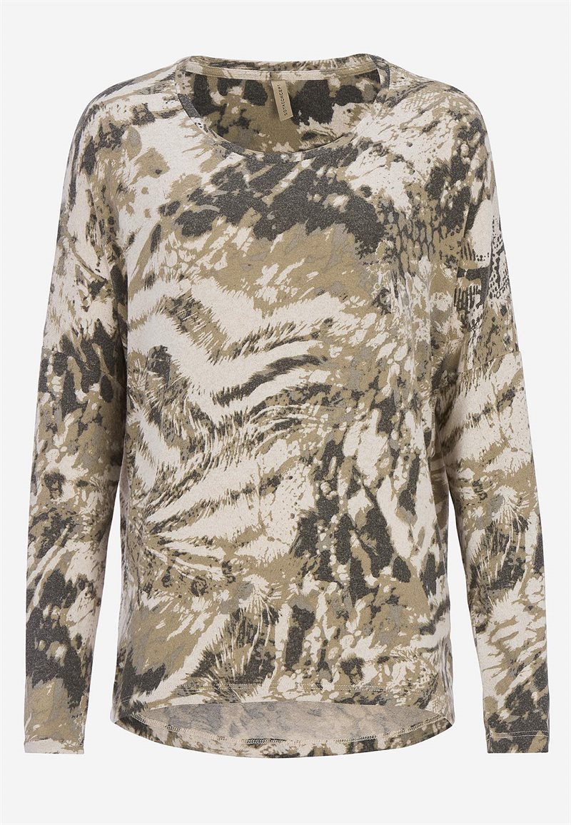 Superblød, mønstret jerseytop Superblød, mønstret jerseytop