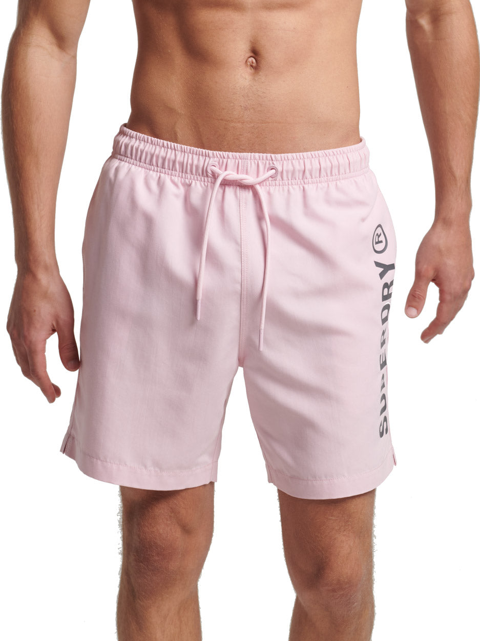 Superdry Code Core Sport Badeshorts Herre M Pink Superdry Code Core Sport Badeshorts Herre M Pink