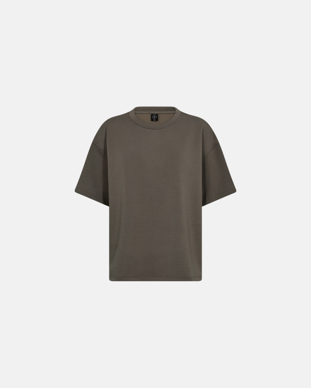 Sweat t-shirt "Oversize" | Polyester | Brun Sweat t-shirt "Oversize" | Polyester | Brun