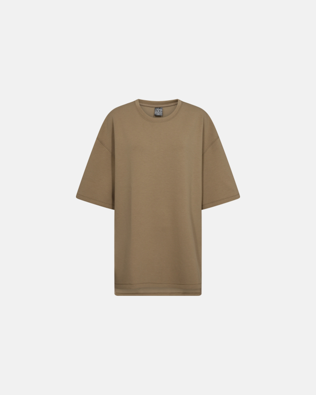 Sweat t-shirt "Oversize" | Polyester | Sand Sweat t-shirt "Oversize" | Polyester | Sand