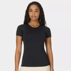 Sweaty Betty All Day T-shirt Str. L Sort Dame