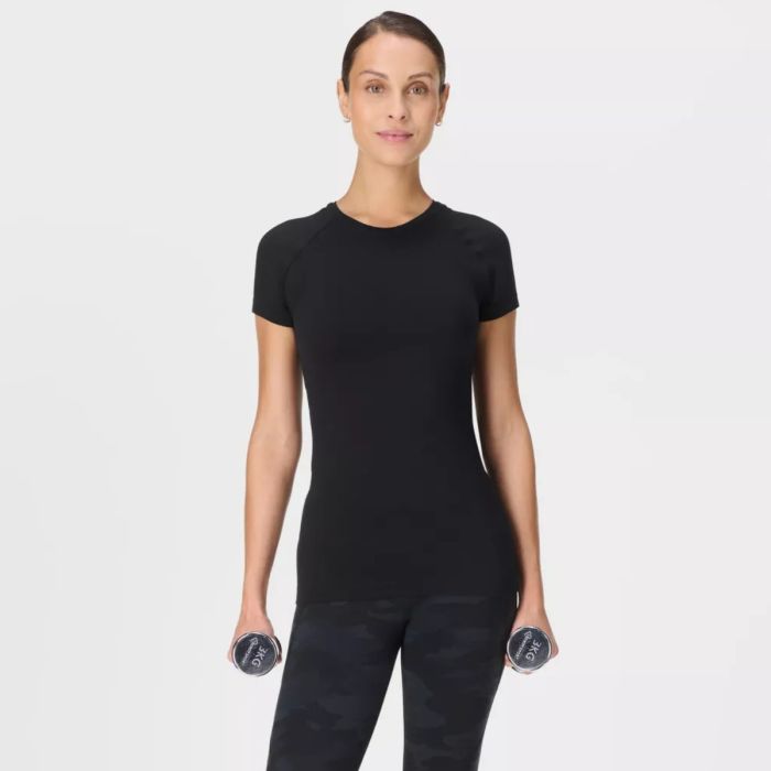 Sweaty Betty Athlete Seamless Workout T-Shirt Str. L Sort Dame Sweaty Betty Athlete Seamless Workout T-Shirt Str. L Sort Dame