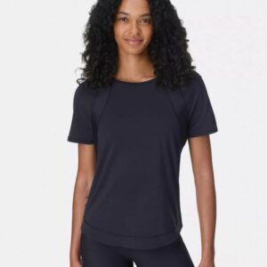 Sweaty Betty Breathe Easy Mesh T-Shirt Str. L Sort Dame