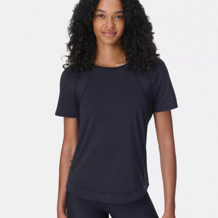 Sweaty Betty Breathe Easy Mesh T-Shirt Str. L Sort Dame Sweaty Betty Breathe Easy Mesh T-Shirt Str. L Sort Dame