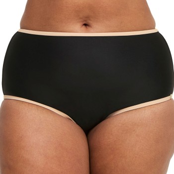 Swegmark Portofino High Waist Bikini Briefs Sort m Beige 38 Dame Swegmark Portofino High Waist Bikini Briefs Sort m Beige 38 Dame