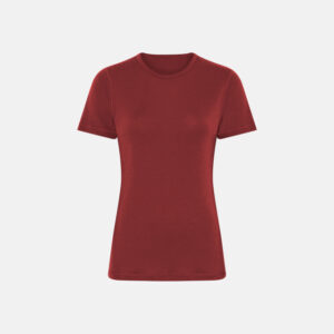 T-shirt | 100% merino uld | Rød