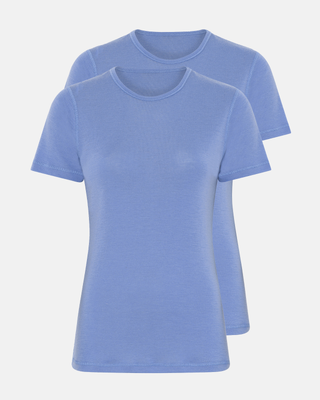 T-shirt 2-pak | 100% merino uld | Blå T-shirt 2-pak | 100% merino uld | Blå