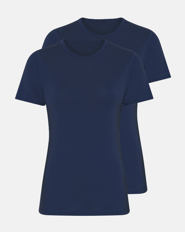 T-shirt 2-pak | 100% merino uld | Navy T-shirt 2-pak | 100% merino uld | Navy