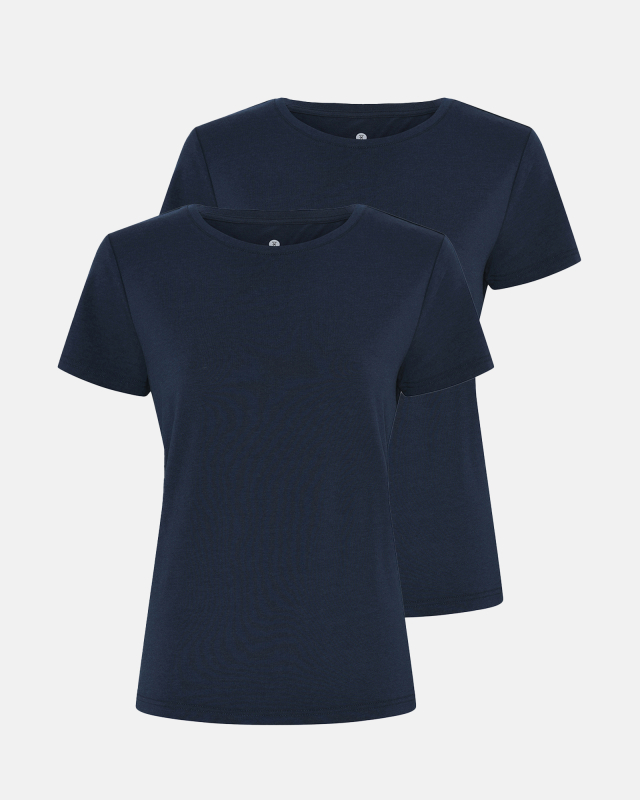 T-shirt 2-pak | Bambusviskose | Navy T-shirt 2-pak | Bambusviskose | Navy