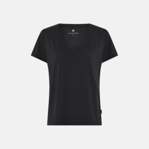 T-shirt v-hals | Bambusviskose | Sort