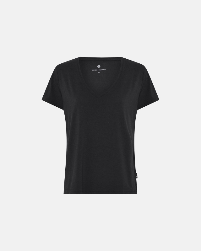 T-shirt v-hals | Bambusviskose | Sort T-shirt v-hals | Bambusviskose | Sort