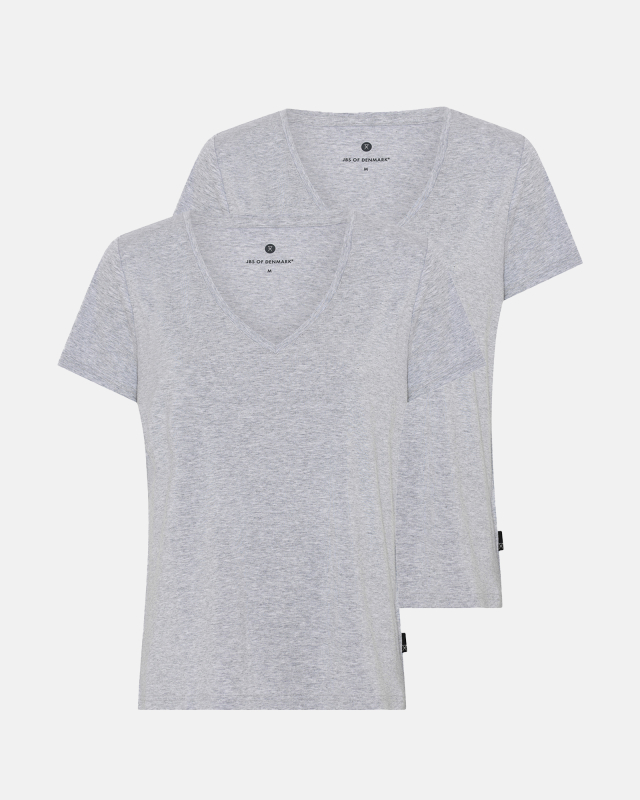 T-shirt v-neck 2-pak | Bambusviskose | Grå T-shirt v-neck 2-pak | Bambusviskose | Grå