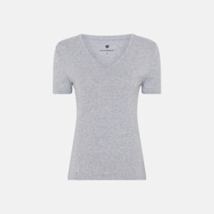 T-shirt v-neck | Bambusviskose | Grå