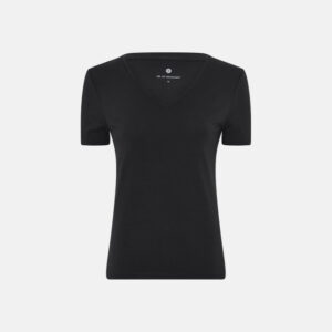 T-shirt v-neck | Bambusviskose | Sort