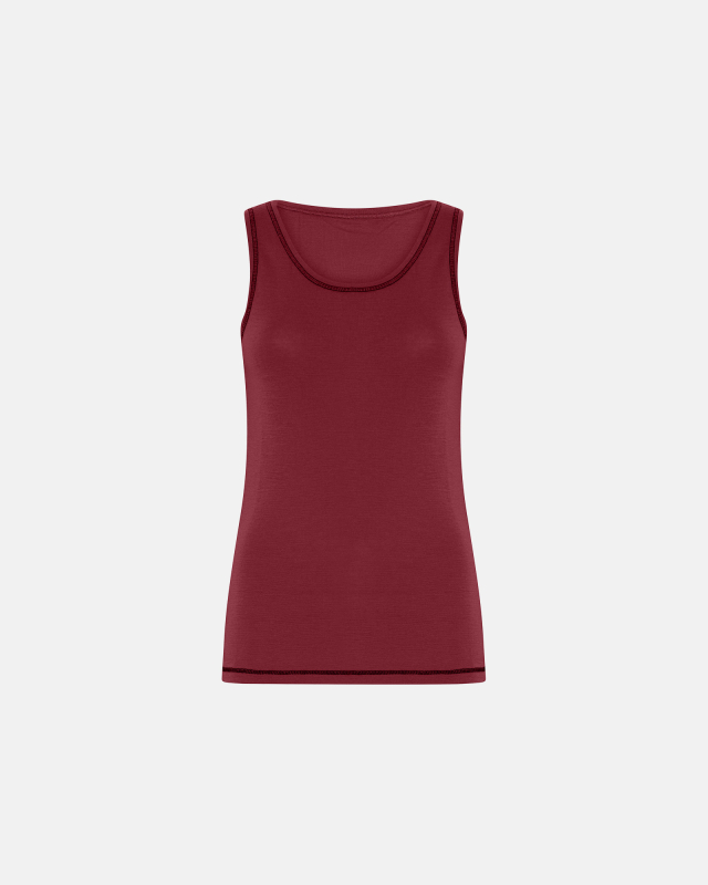 Tanktop | 100% merino uld | Rød Tanktop | 100% merino uld | Rød