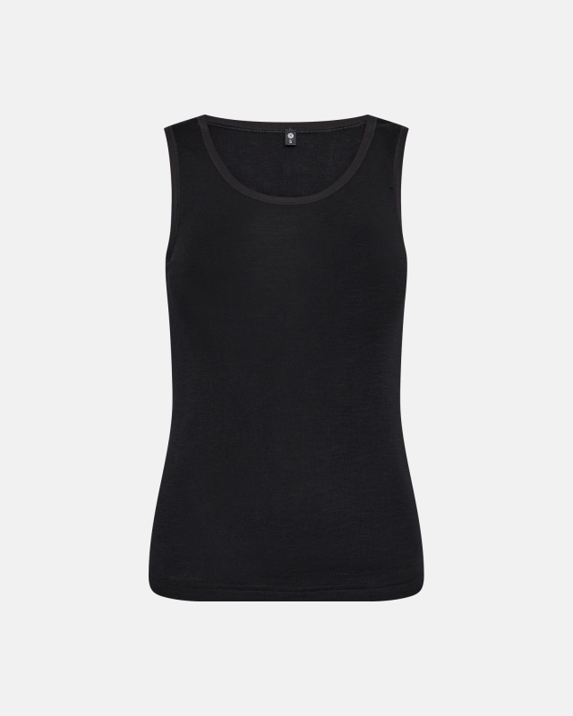 Tanktop | 100% uld | Sort Tanktop | 100% uld | Sort