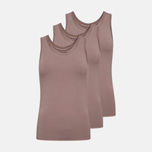 Tanktop 3-pak | Økologisk bambusviskose | Rosa