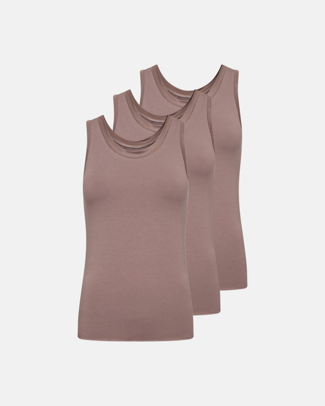 Tanktop 3-pak | Økologisk bambusviskose | Rosa Tanktop 3-pak | Økologisk bambusviskose | Rosa