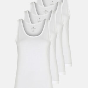 Tanktop 4-pak | Bambusviskose | Hvid