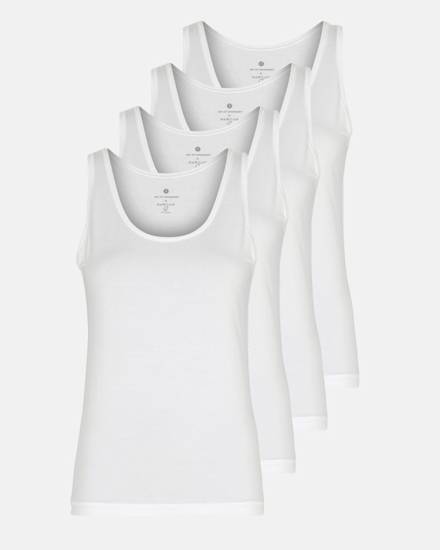 Tanktop 4-pak | Bambusviskose | Hvid Tanktop 4-pak | Bambusviskose | Hvid