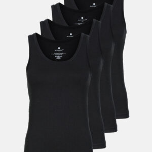 Tanktop 4-pak | Bambusviskose | Sort