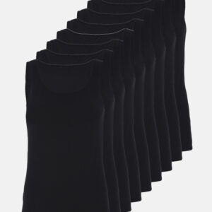 Tanktop 9-pak | GOTS bomuld | Sort