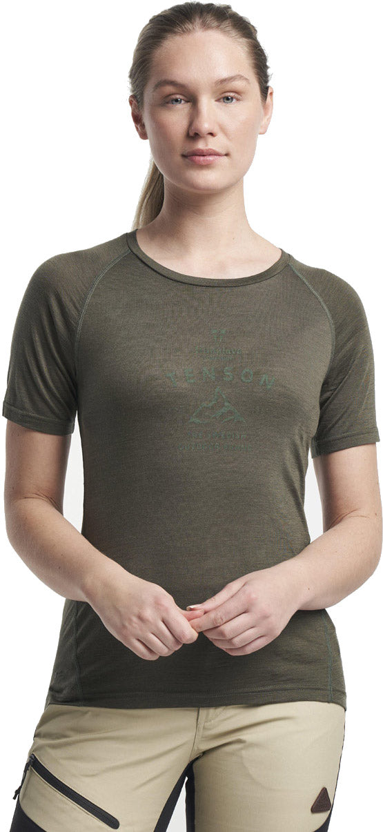 Tenson Himalaya Merino Tshirt Dame Grøn Tenson Himalaya Merino Tshirt Dame Grøn